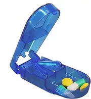 Tablet Cutter Splitter - Detachable Professional Pill Splitter | Heavy-Duty Medicine Cutter, Transparent Medicine Dispenser For Cutting Small Or Large Pills In Half, Small Tablet Pill Divider