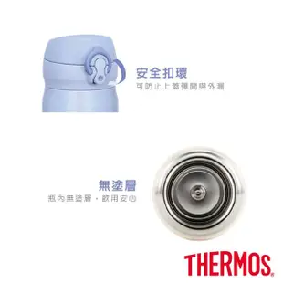 【THERMOS膳魔師】不鏽鋼超輕量彈蓋真空保溫杯500ml(JNL-504)