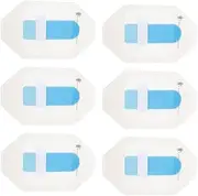 Catheter stabilization Device Waterproof Dressing Catheter Urinary Leg Bag Legband Holder,Adhesive Catheter Hook and Loop Fixing Device Catheter Sleeves Urine Leg Bag Holder (6PCS)