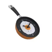Fried Egg Pan Shape Creative Living Room Decorative Wall Clock (Orange)