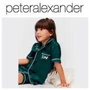 BNWT PETER ALEXANDER GIRLS KIDS SATIN PJ SET SIZE 2 (JOLLY GREEN) XMAS