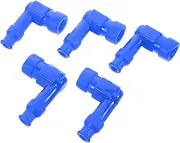 HAPINARY 5pcs Spark Plug Caps for Scooter Generator Durable High Temperature Plug Boots for Engine Replacement Easy to Install Versatile Use Harsh Conditions
