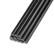 Hot Glue Sticks Mini Adhesive Hot Melt Glue Gun Sticks 0.44" x 7.5"/Black/12 Pcs