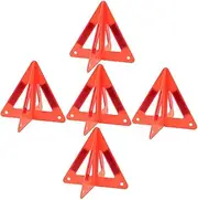 5pcs Car Emergency Triangle Reflective Sign Parking Alert Multiuse Safety Accessory