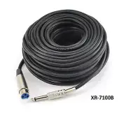 100ft XLR Female to 1/4 inch Mono TS Male Audio Mic Cable, CablesOnline XR-7100B