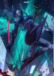 Anime girls cyberpunk warrior Playmat Gaming Mat