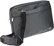Navitech Black Sleek Water Resistant Travel Bag - Compatible with Majority 17.5” Portable DVD Player