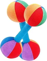 SUPVOX 2Pcs Dumbbell Grip Multi Functional Rattle for Months Sensory Training for Grip Exercise Interaction Design for Soothing Development