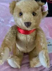 STEIFF ANNIVERSARY TEDDY BEAR CELEBRATING 100 YEARS OF BEARS button in the ear