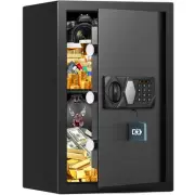 3.2 Cub Large Fireproof Safe for Home Use, Digital Security Home Safes Water ...