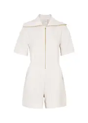 Varley Caldwell Stretch-jersey Playsuit - Ivory - S S