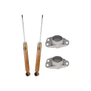 2x Rear KYB Shock Absorbers + Strut Mount Kit for Volkswagen Passat 3C 147 08-10