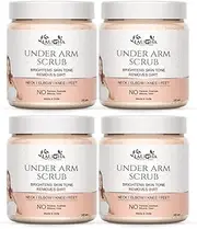UnderArms Scrub Tan Removal Removes Dirt & Dark Spot Removal 100 Gm Pack Of 4 Jar 400gm