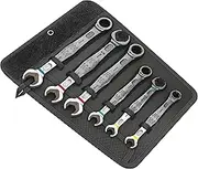 Wera 6000/6002 Joker 6 Set 1 Joker 6 Set 1 Set of Ratcheting Combination/Double Open-Ended Wrenches 6 Pieces, 6 Pieces, Multi-Colour, 4013288173034