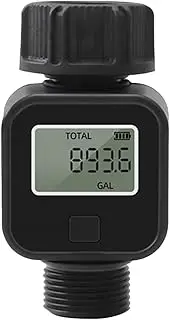 Water Flow Meter, Water Line Flow Meter - Water Flow Meter with LCD Display - Water Meter Displays Usage in Gallons/Liters and Flow Rate
