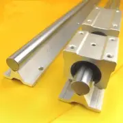 2X SBR16 350mm bracket Linear RAIL aluminum cylinder support + 6pc SBR16 BLOCK