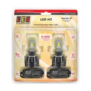 LED Autolamps H3 LED HeadLight Single Beam 9x3 Watts/Cluster Twin Blister