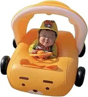 Car Pool Float - Inflatable Pool Toys Ride Car for Baby | Comfortable Water Play Equipment for Family Friends Coworkers Enjoy Fun Beach Activities