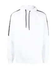 logo-tape hoodie XXS,XS White