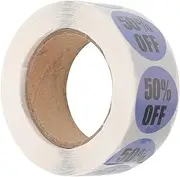 Angoily 1Roll Adhesive Price Stickers Round Decals for Retail Stores Easy to Peel Labels for Supermarkets Designs