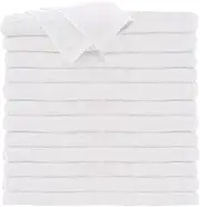 ForPro Premium 100% Cotton All-Purpose Towels, White, Extra Soft Multi-Purpose Salon, Spa, Hotel, and Gym Towel, 16” W x 27” L, 24-Count