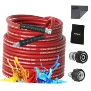 3/8" Super Wear Resistant Pressure Washer Hose 50 FT,Kink Resistant Power