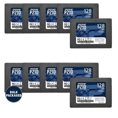Patriot P210 128GB 2.5" SATA 3 6GB/s Internal SSD For Laptop/PC/MAC 10-PACK BULK