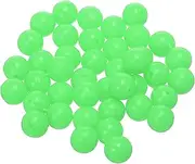 uxcell Fishing Beads Glow Hard Plastic Fishing Bait Eggs Lure Rigs Accessories, 10 mm Fit for Saltwater Freshwater - Round (500 Pack, Green)