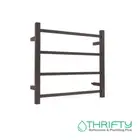 Linsol Spirit 4 Bar Heated Towel Rail Gunmetal