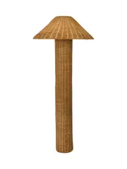 Sahara 1 Light Rattan Floor Lamp in Natural