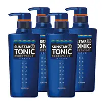 在飛比找PChome24h購物優惠-TONIC 爽快頭皮雙效合一洗髮精 460ml x4瓶(藍瓶