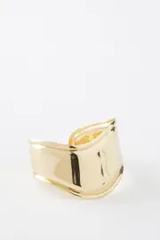 [Supré] Supré - Single Bangle - Gold/wide cuff OS GOLD/WIDE CUFF