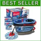 Hygienic Cleaning with RinseClean Spin Mop + Extra Microfiber Heads Included