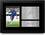 HWC Trading Malo Gusto Chelsea Gifts Printed Signed Autograph Picture for Football Fans and Supporters - A4 Framed
