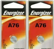 2 Pack Energizer LR44 AG13 357 Button Cell Batteries