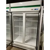 在飛比找蝦皮購物優惠-桃園ok二手貨-冷凍尖兵 極新 冷藏 雙門玻璃展示冰箱220