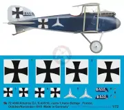 Peddinghaus 1/72 Albatros D.I Markings Hans Bethge Jasta 30 France 1916 WWI 4380