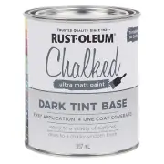 Rust-Oleum CHALKED ULTRA MATT PAINT One Coat-DARK 857ml or LIGHT TINT BASE 887ml