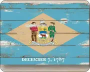 State Of Delaware Flag Old Distressed art Mousepad Computer Mouse Pad 7 x 9
