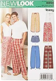 NewLook 6859 Misses' Men's and Teens' Sewing Pattern Separates, Size XS-S-M-L-XL