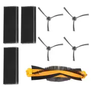 Replacement Filter And Brush Kit For Deebot 900 901 Robotic Vacuum Accessories - 8 Pack (3x Filter