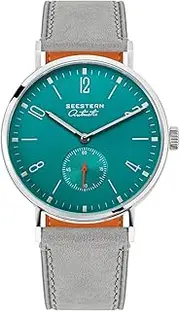 [Sugess] Small Second Hand Seagull ST1701 Movement Sapphire Crystal Glass Mechanical Mens Watch S382.05.G 1963, Silver