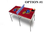 University of Kansas Jayhawks Portable Table Tennis Ping Pong Folding Table w/Ac