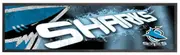 NRL Logo Bar Runner - Cronulla Sharks - Bar Mat - 25cm x 90cm