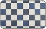 Blue and White Checkered Pattern Summer Dog Cooling Blankets for Large Self Cooling cat Blankets for Indoor Cats for Chicken Outdoors Soft Manta refrescante para perro M