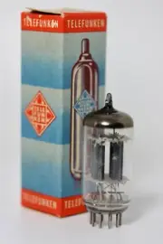 SINGLE NOS TELEFUNKEN ECC83 12AX7 PLATINUM TUBE MATCHED-TRIODE NIB 1960s