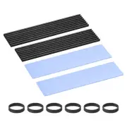 2 Pack M.2 22110 Nvme SSD Heatsink Cooler with 1mm Thermal Pad Black