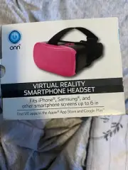 Onn Virtual Reality Smartphone Headset Red