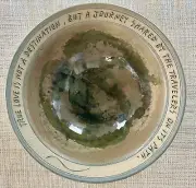 Bryan Becker Clay Werks Studio 10” Pottery Bowl True Love Is Not A Destination