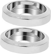 FONDOTIN 2pcs Rotating Stove Knob Base Replacement Durable Plastic for Kitchen Gas Stove Oven Elegant Electroplated Finish Smooth Effortless Rotation Reliable Kitchen Appliance Upgrade
